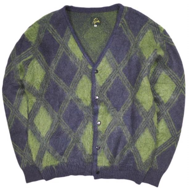 Needles ニードルス 23AW 日本製 Mohair Cardigan - Argyle モヘア