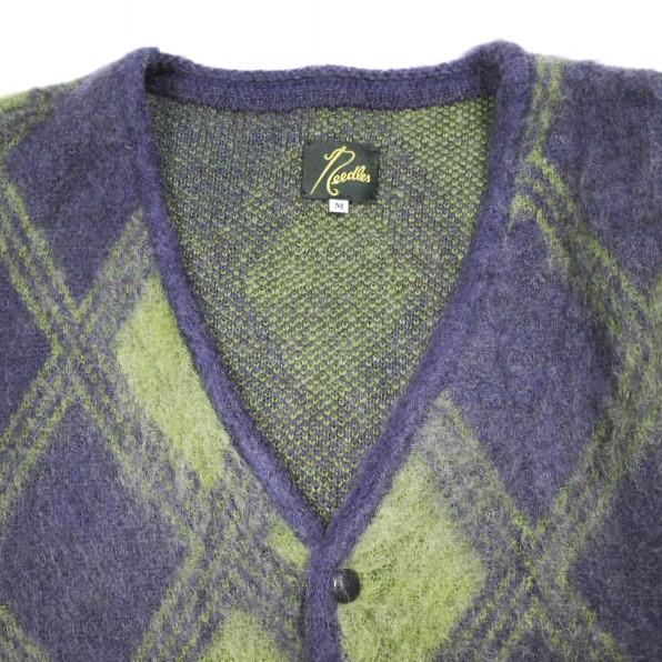 Needles ニードルス 23AW 日本製 Mohair Cardigan - Argyle モヘア