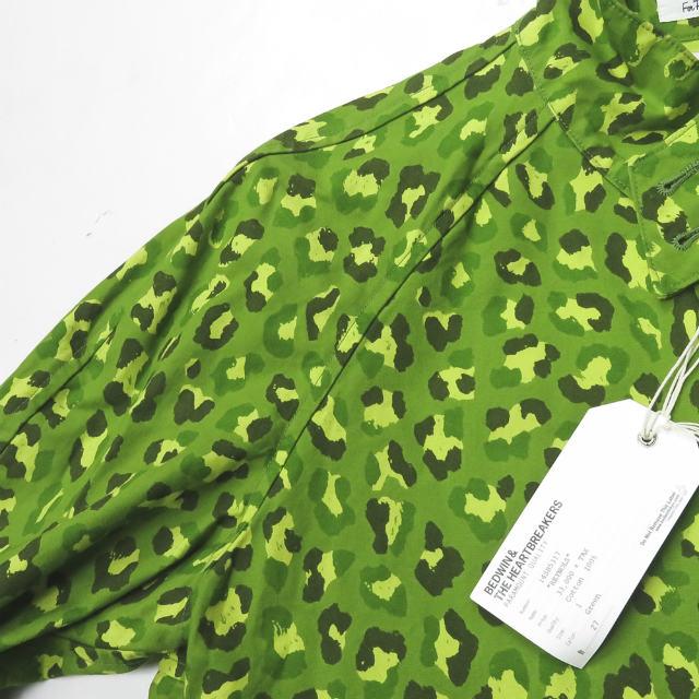 ベドウィン BEDWIN & THE HEARTBREAKERS OG LEOPARD JKT FD 「REYNOLDS」 レオパードカモフラージュ スウィングトップブルゾン 1 グリーン ジャケット |  | 03