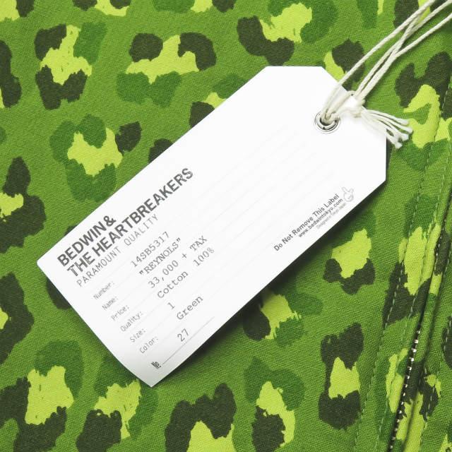 ベドウィン BEDWIN & THE HEARTBREAKERS OG LEOPARD JKT FD 「REYNOLDS」 レオパードカモフラージュ スウィングトップブルゾン 1 グリーン ジャケット |  | 04