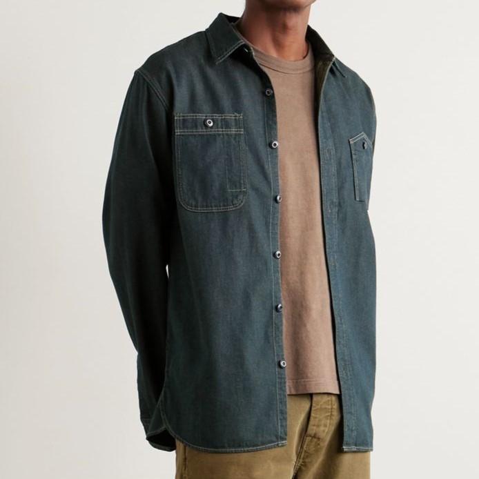 RRL ダブルアールエル 25SS インディゴデニムワークシャツ 782959630001 M Indigo Double RL 長袖 本藍染め トップス g24222 |  | 02