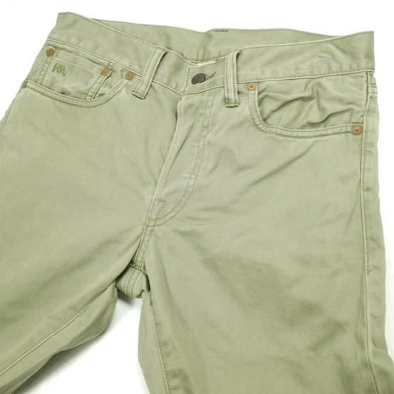 RRL ダブルアールエル SLIM FIT HEAVY SATEEN PANTS スリムフィットヘビーサテンパンツ 782504847003 29 WASH OLIVE Double RL g24224 |  | 02