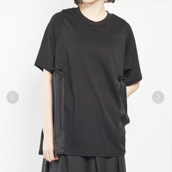 gomme ゴム 24SS 日本製 ファインスムースサイドギャザーＴ GGT41-116 M BLACK 半袖 Tシャツ カットソー トップス g24243 |  | 02