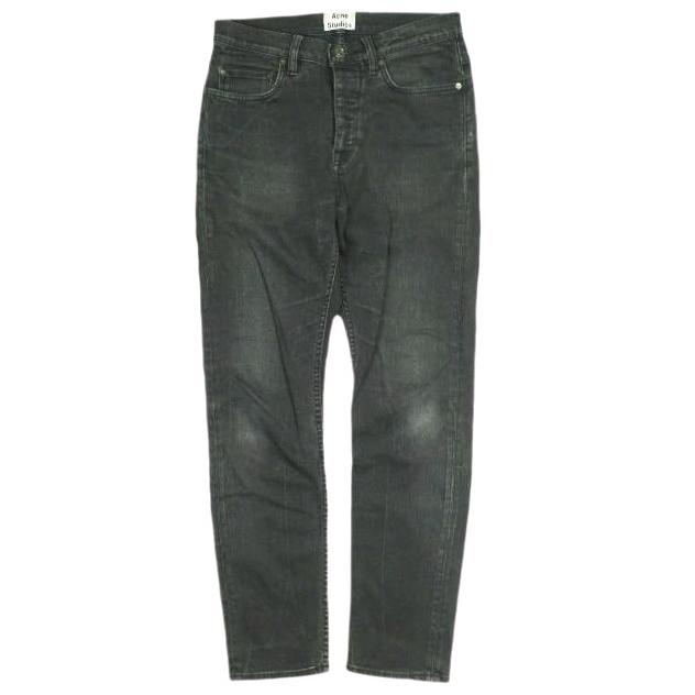 Acne Studios アクネストゥディオズ イタリア製 5ポケットスキニーデニムパンツ 28 FADED BLACK スリム ジーンズ ボタンフライ ボトムス | 