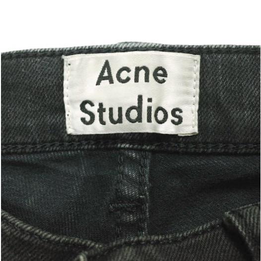 Acne Studios アクネストゥディオズ イタリア製 5ポケットスキニーデニムパンツ 28 FADED BLACK スリム ジーンズ ボタンフライ ボトムス |  | 02