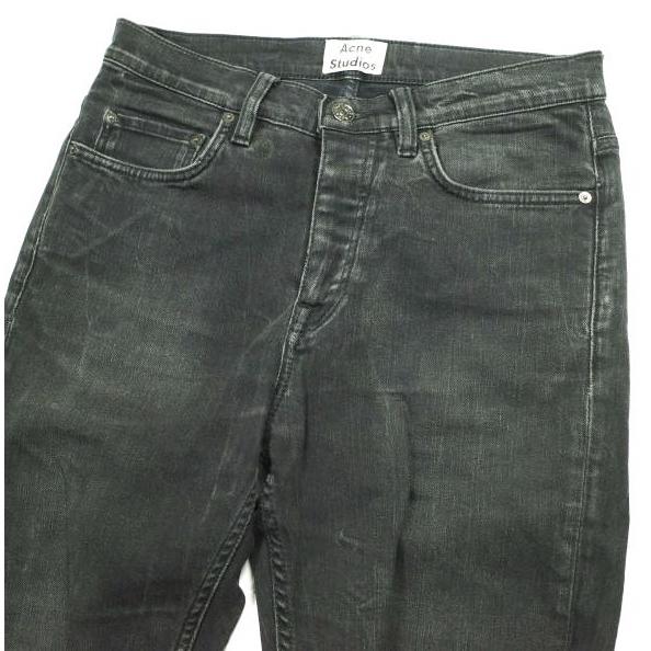 Acne Studios アクネストゥディオズ イタリア製 5ポケットスキニーデニムパンツ 28 FADED BLACK スリム ジーンズ ボタンフライ ボトムス |  | 03