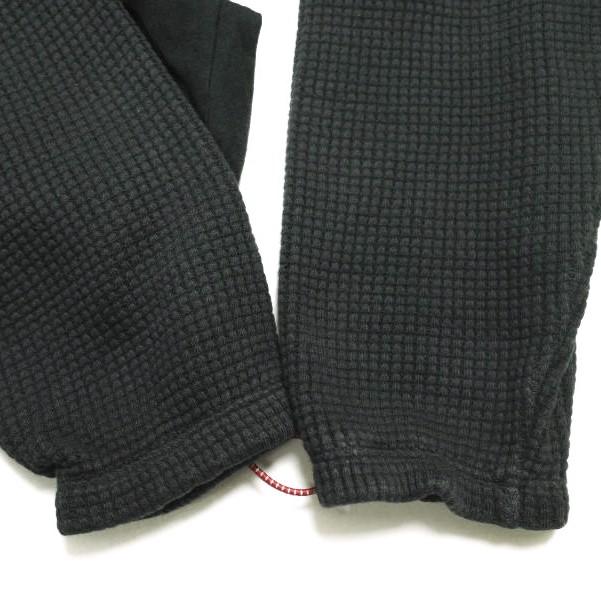 UNRAVEL PROJECT アンレーベルプロジェクト JERSEY DRAWSTRING HOODIE ワッフルレイヤード プルオーバーパーカー S ブラック BEN TAVERNITI |  | 04