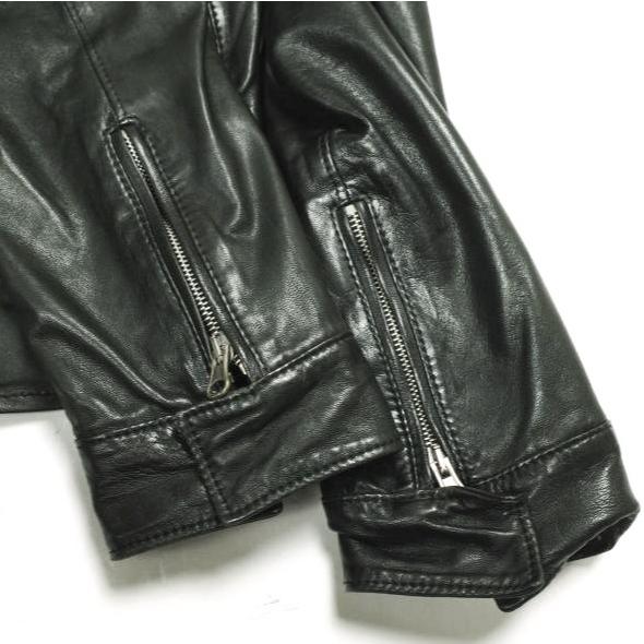 DOLCE＆GABBANA ドルチェアンドガッバーナ イタリア製 ラムスキン レザージャケット G9N91L / FULS8 46 ブラック シングルライダース |  | 05