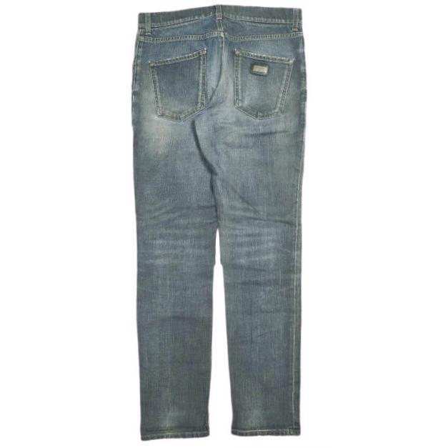 DOLCE＆GABBANA ドルチェアンドガッバーナ イタリア製 ロゴプレート付き ストレッチデニムパンツ G3PWEP / G8J57 46 Indigo ジーンズ |  | 01