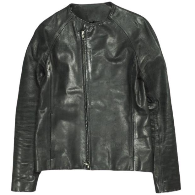 wjk ダブルジェイケイ 日本製 カウレザーシングルライダースジャケット