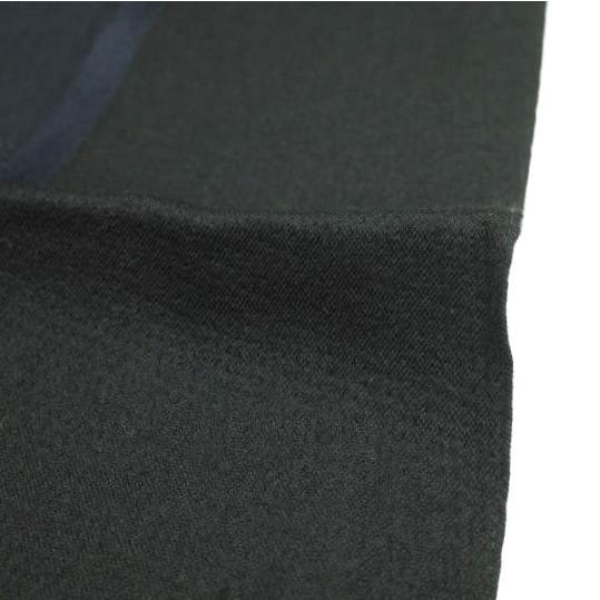 BALENCIAGA バレンシアガ イタリア製 ウールシルク バイカラーマフラー BLACK/NAVY ライン ストール g24284 |  | 04