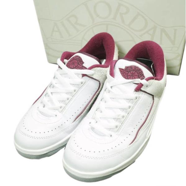 NIKE ナイキ 23SS AIR JORDAN 2 RETRO LOW エア ジョーダン 2 レトロ ロー DV9956-103 US8.5(26.5cm) WHITE/CHERRY WOOD RED JORDAN BRAND | 