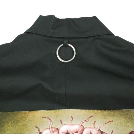 KIDILL キディル 22SS 日本製 Military Jacket Artwork by TREVOR BROWN オーバーサイズ ミリタリーシャツジャケット KL575 Free BLACK |  | 06