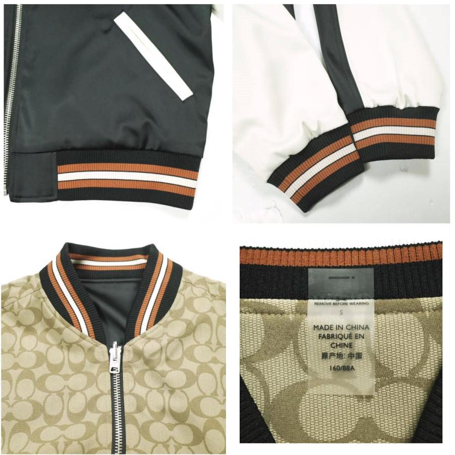 COACH コーチ リバーシブル シグネチャー スーベニアジャケット ストロベリーエンブロイダリー CG460 S BLACK/WHITE イチゴ スカジャン |  | 08