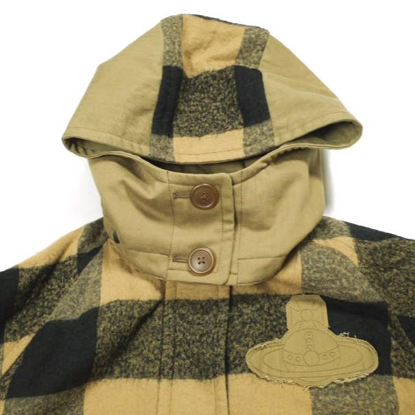 Vivienne Westwood Red Label ヴィヴィアンウエストウッド 24AW ブロックチェックフーデッドコート 16-12-642007 VWW 定価104,500円 オーブ |  | 03