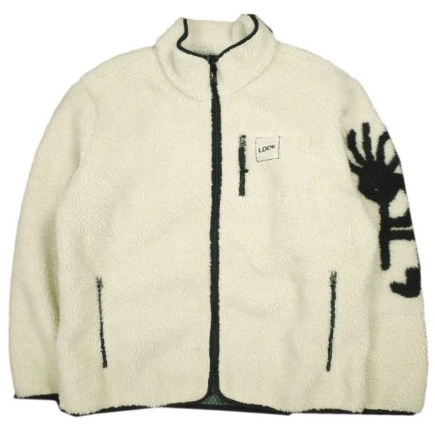 LQQK STUDIO ルックスタジオ KOKOPELLI FLEECE ココペリフリースジャケット XL NATURAL ボア アウター g24321 | 