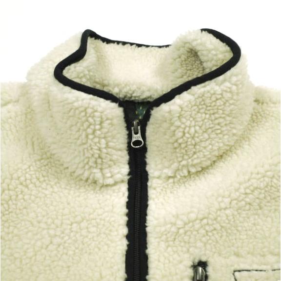 LQQK STUDIO ルックスタジオ KOKOPELLI FLEECE ココペリフリースジャケット XL NATURAL ボア アウター g24321 |  | 03