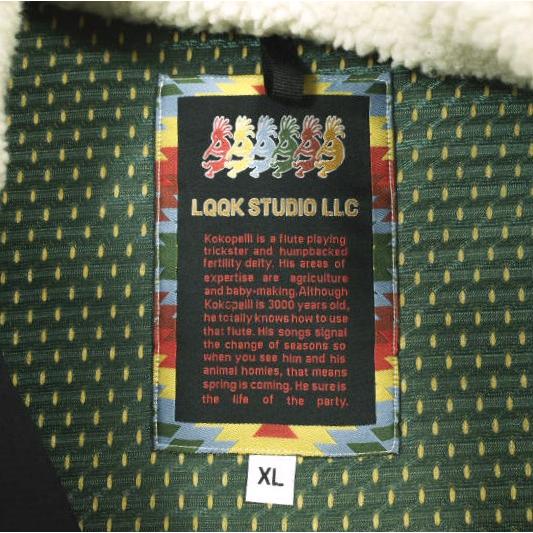 LQQK STUDIO ルックスタジオ KOKOPELLI FLEECE ココペリフリースジャケット XL NATURAL ボア アウター g24321 |  | 08