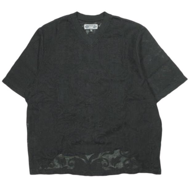 KITH NYC キスニューヨークシティ 25SS Lace Warm Up Shirt レースウォームアップシャツ M BLACK 半袖 ペイズリー Tシャツ ジャージー | 