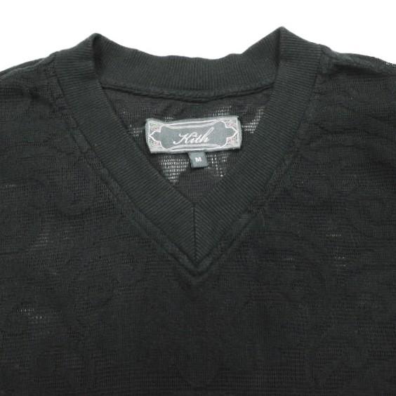 KITH NYC キスニューヨークシティ 25SS Lace Warm Up Shirt レースウォームアップシャツ M BLACK 半袖 ペイズリー Tシャツ ジャージー |  | 04