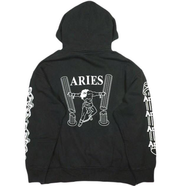 Aries アリーズ イタリア製 Hercules Hoodie ヘラクレス 裏起毛 スウェットプルオーバーパーカー SOAR20200.301.303 XL ブラック トップス |  | 01