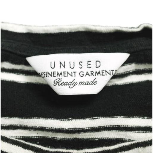 UNUSED アンユーズド 日本製 菅田将暉着 long-sleeve border t-shirt ロングスリーブボーダークルーネックTシャツ US1385 3 BLACK/WHITE |  | 03