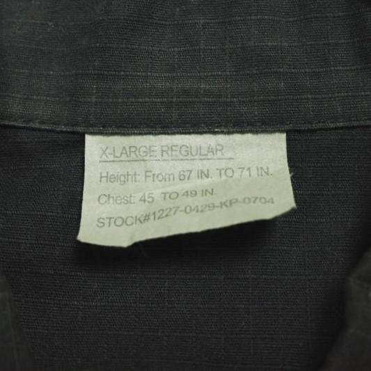 ROTHCO ロスコ B.D.U. SHIRT JACKET コットンリップストップ ミリタリーシャツジャケット 1227-0429-KP-0704 X-LARGE REGULAR BLACK g24337 |  | 05