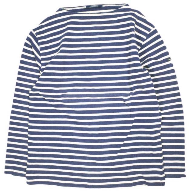 SAINT JAMES セントジェームス フランス製 OUESSANT BORDER ウエッソンボーダー F/5 NAVY/WHITE バスクシャツ ボートネックカットソー | 