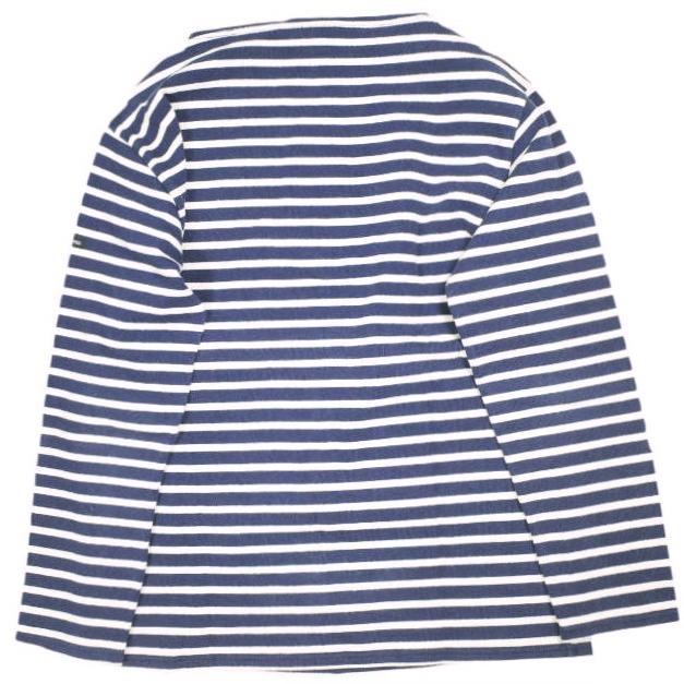 SAINT JAMES セントジェームス フランス製 OUESSANT BORDER ウエッソンボーダー F/5 NAVY/WHITE バスクシャツ ボートネックカットソー |  | 01