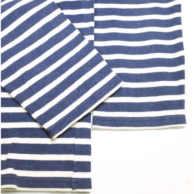 SAINT JAMES セントジェームス フランス製 OUESSANT BORDER ウエッソンボーダー F/5 NAVY/WHITE バスクシャツ ボートネックカットソー |  | 04