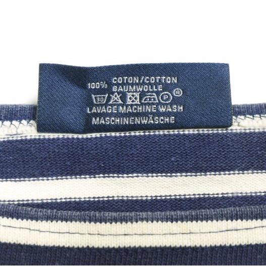 SAINT JAMES セントジェームス フランス製 OUESSANT BORDER ウエッソンボーダー F/5 NAVY/WHITE バスクシャツ ボートネックカットソー |  | 06