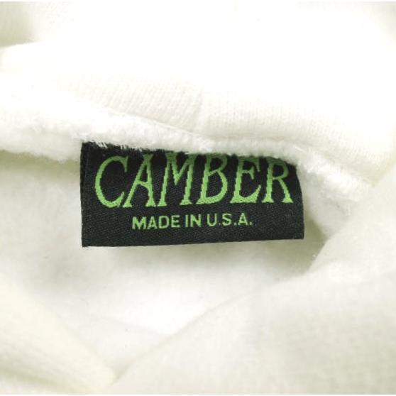 CAMBER キャンバー アメリカ製 CROSSKNIT PULLOVER PARKA クロスニットプルオーバーパーカー XL WHITE MADE IN USA 裏起毛 スウェット |  | 02