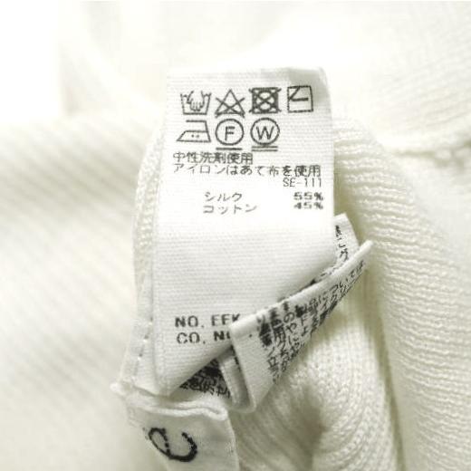 yo BIOTOP ヨー ビオトープ 23SS V silk cotton lib short cardigan シルクコットンVネックショートカーディガン EEK33000 ホワイト ニット |  | 07