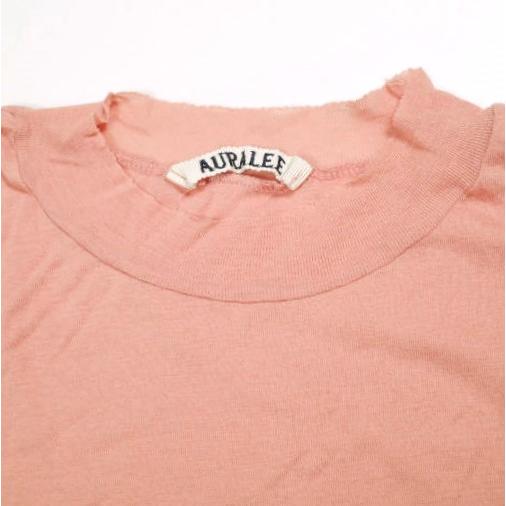 AURALEE オーラリー 20AW 日本製 HIGH GAUGE SHEER RIB L/S TEE ハイゲージシアーリブロングスリーブTシャツ A20AP01HF 1 Pink カットソー |  | 03