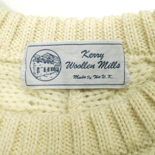 KERRY WOOLLEN MILLS ケリーウーレンミルズ イギリス製 ケーブルニットプルオーバー IVORY セーター クルーネック アラン フィッシャーマン |  | 03