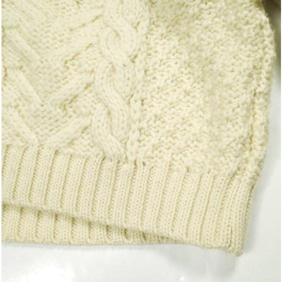 KERRY WOOLLEN MILLS ケリーウーレンミルズ イギリス製 ケーブルニットプルオーバー IVORY セーター クルーネック アラン フィッシャーマン |  | 05