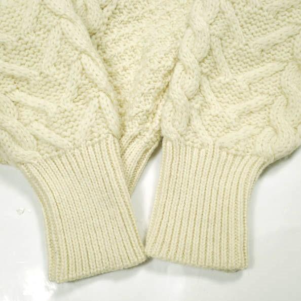 KERRY WOOLLEN MILLS ケリーウーレンミルズ イギリス製 ケーブルニットプルオーバー IVORY セーター クルーネック アラン フィッシャーマン |  | 06