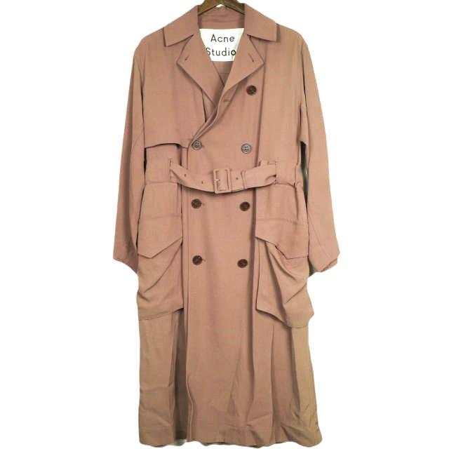 Acne Studios アクネストゥディオズ オリシアツイルトレンチコート FN-WN-OUTW000100 32 ピンク アウター g24371 | 