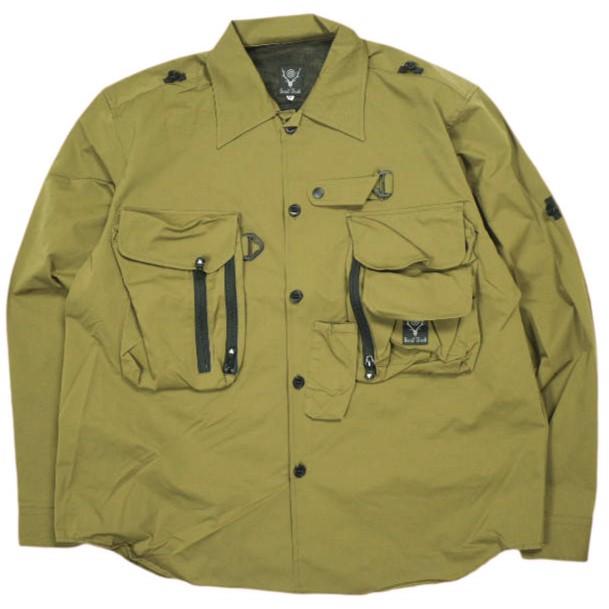 South2 West8 サウスツーウェストエイト S2W8 23SS Tenkara Trout Shirt - Poly Stretch Twill テンカラトラウトシャツ MR712 M MOSS | 