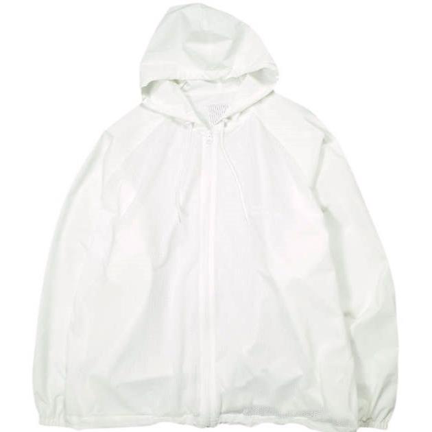 Stripes For Creative ストライプフォークリエイティブ S.F.C 25SS 日本製 MESH SPORTY HOODIE メッシュナイロンジャケット L WHITE | 