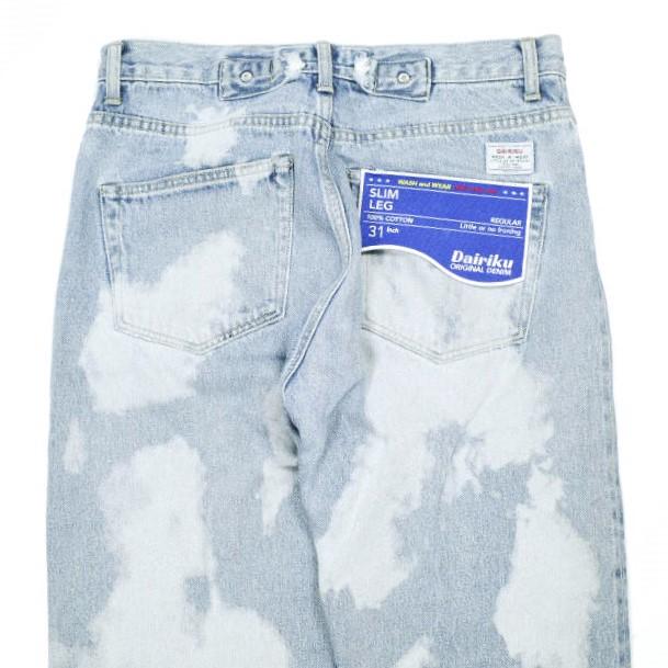 DAIRIKU ダイリク 23AW 日本製 Bleach Slim Denim Pants ブリーチ