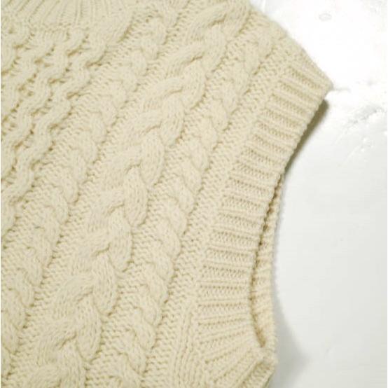 URBAN RESEARCH DOORS アーバンリサーチドアーズ アラン柄BIGニットベスト DR96-22E605 ONE SIZE OFF WHITE セーター トップス g24448 |  | 05