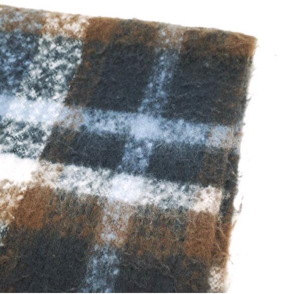 URBAN RESEARCH アーバンリサーチ シャギーチェックマフラー Blue/Brown フリンジ ストール g24475 |  | 04