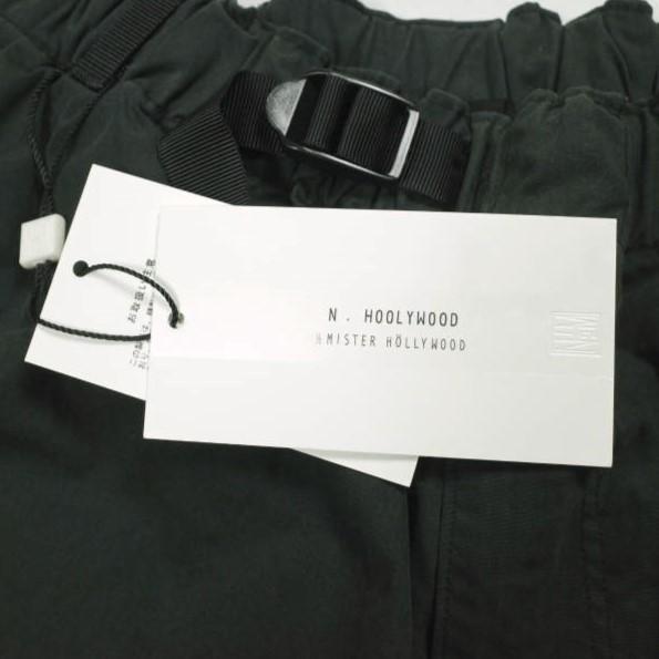 新品 N.HOOLYWOOD エヌハリウッド コンパイルライン 25AW BELT PANTS ピーチ起毛 ベルトパンツ 2254-CP01-051 42(XL) BLACK 定価44,000円 |  | 03