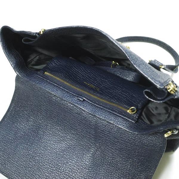 3.1 Phillip Lim スリーワン フィリップリム PASHLI MEDIUM SATCHEL パシュリ ミディアム サッチェルバッグ NAVY 2WAY ショルダー レザー |  | 07