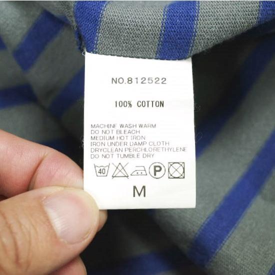 HAVERSACK ハバーザック 25SS 日本製 BASQUE SHIRT 天笠ボーダーバスクシャツ 812522 M GRAY×BLUE Tシャツ トップス g24503 |  | 07