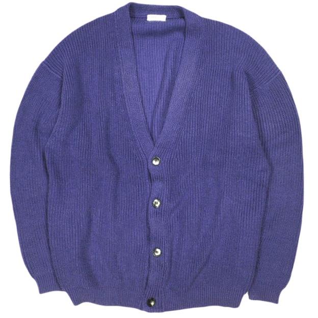 BEAUTY＆YOUTH UNITED ARROWS ビューティーアンドユース バルキーアゼオーバーサイズVカーディガン 1228-117-0670 M PURPLE ニット g24519 | 