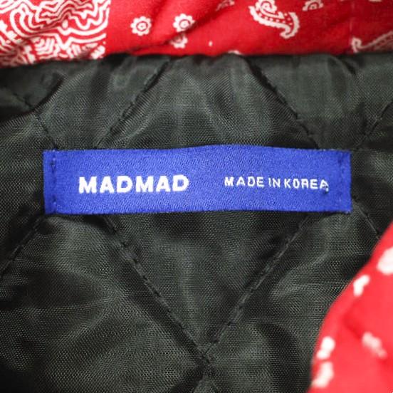 MADMAD マッドマッド バンダナ柄 ダウンベスト 2198880107111 Free RED 中綿 ペイズリー アウター g24531 |  | 02