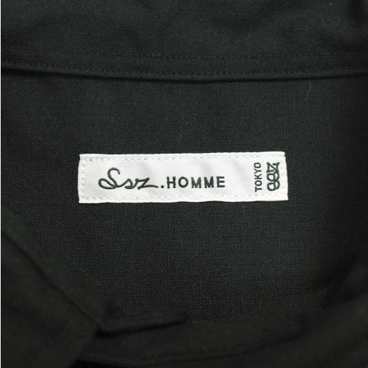SSZ エスエスズィー 25AW 日本製 WOOL SHIRTS オーバーサイズ ウールシャツ 11-11-1318-139 M BLACK 長袖 BEAMS トップス g24544 |  | 03