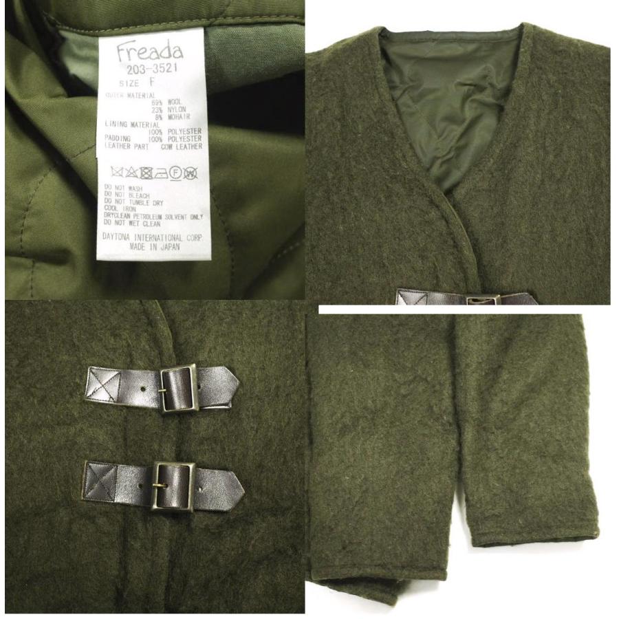 Freada フリーダ 20AW 日本製 ウールリバーシブルコート 203-3521 Free OLIVE FREAK‘S STORE キルティング アウター g24555 |  | 08